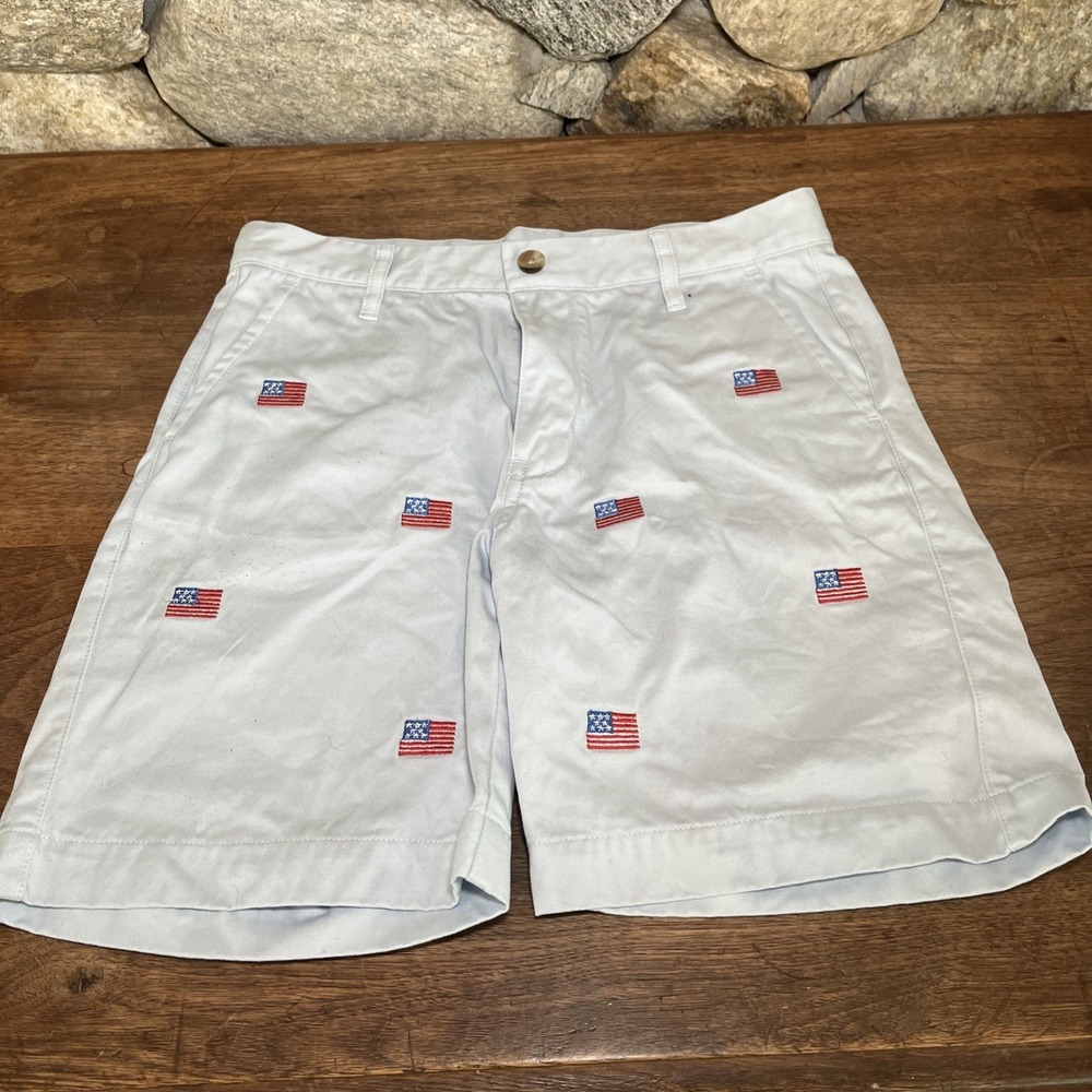 The Beaufort Bonnet Company Boys 12 Shorts American Flag, Patriot, 4th July